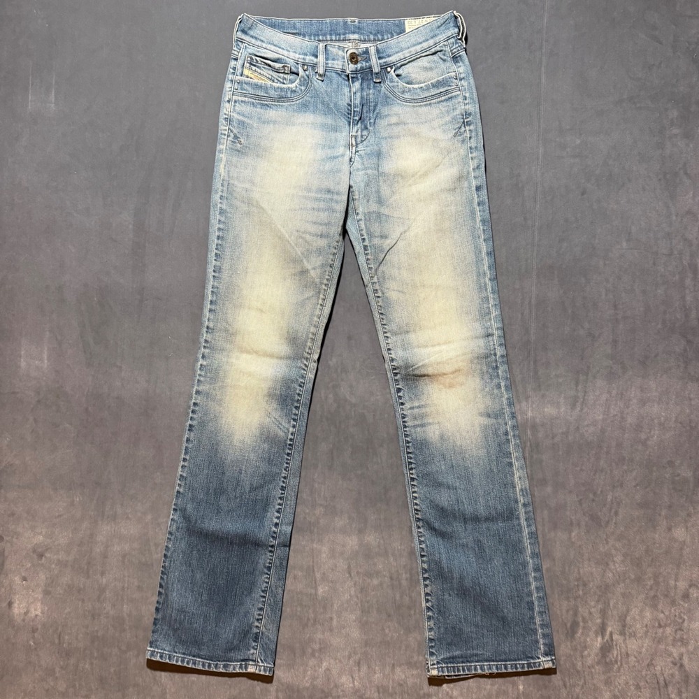 Diesel Ronhoir Jeans Women 27x32 Blue Regular Bootcut Stretch Denim Wash 008L5